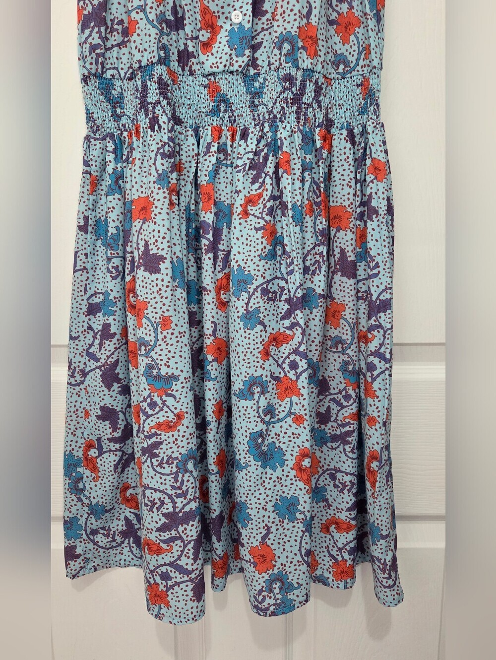 Grace Karin Summer Dress Halter Neck Sleeveless Button Down High Waist Size Med - Picture 7 of 13